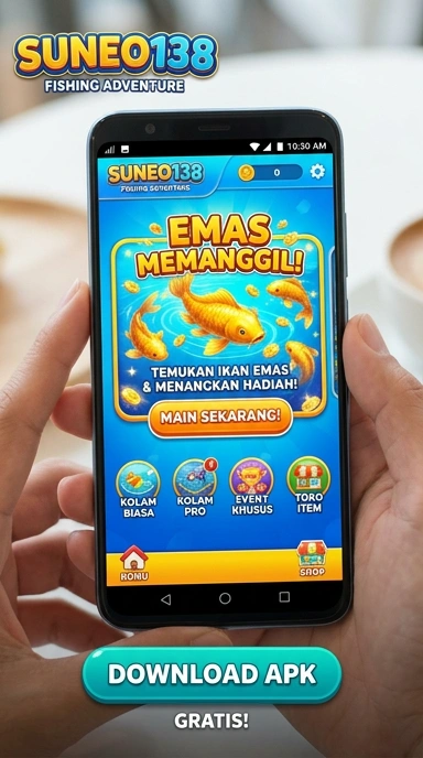 Tampilan aplikasi suneo138 dengan berbagai kategori aplikasi.